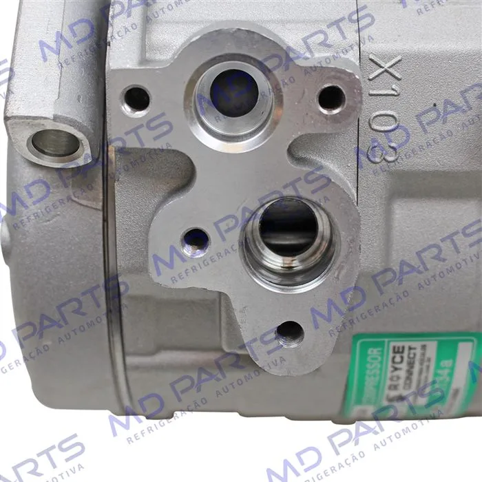 Compressor Modelo Denso 10S15 Toyota Hilux SW4 / SRV 2005> / Trator New Holland CNH Setembro 2009> Sem Embreagem — foto 8