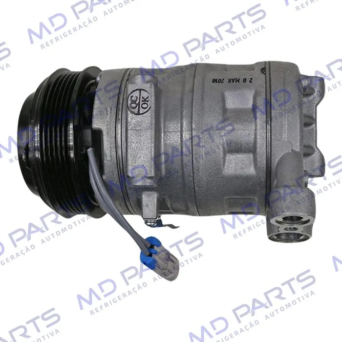 Compressor Chevrolet Cobalt 1.4 - 12 Volts Polia 5pk 116mm OEM: 94777204 — foto 8