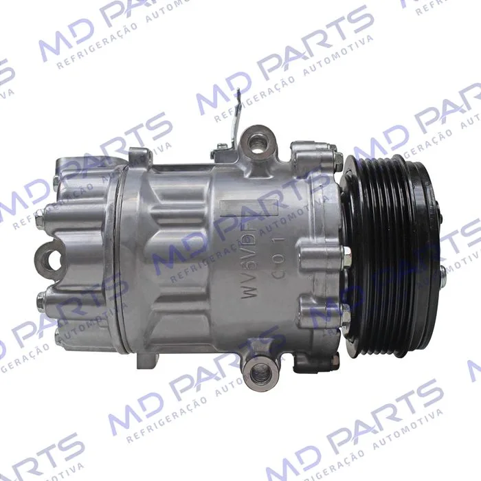 Compressor Modelo Doowon DV9 Volkswagen UP 2014>/ Fox 2011>/ Gol/ Voyage G6 2017> - 12 Volts Polia 6pk 114mm OEM: 5U0820803L — foto 5