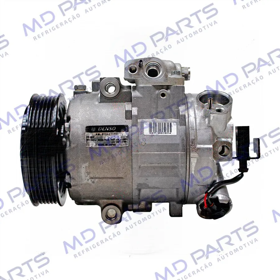 Compressor Denso 6SEU12C-ND2 Variável Volkswagen Polo Novo - 12 Volts Polia 6pk 115mm R134a - OEM: 447170-6178/ 6Q0820803D