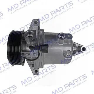 Compressor 10S11C Nissan Versa - 12 Volts Polia 7pk 116mm