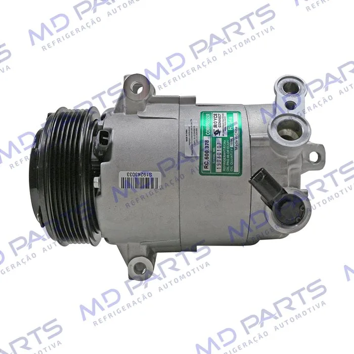 Compressor CVC Fiat Toro 2016>/ Jeep Renegade 1.8/2.0/ Compass Diesel 2016>/ RAM Rampage LARAMIE 2.0T Diesel - 12 Volts Polia 6pk 114mm OEM: 52094150/ 51961724