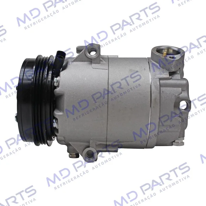 Compressor Modelo CVC Volkswagen Fox 2008>/ Voyage 2008> / Gol G5/G6 Motor 1.0/1.6 Até 2015 - 12 Volts Polia 3pk 110mm OEM: 5U0820803A/ 5U0820803K
