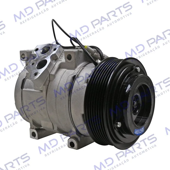 Compressor 10S15 Toyota Hilux Diesel SW4/SRV 2005>/ Trator New Holland CNH Setembro 2009> - 12 Volts Polia 7pk 120mm OEM: 87342868 — foto 4
