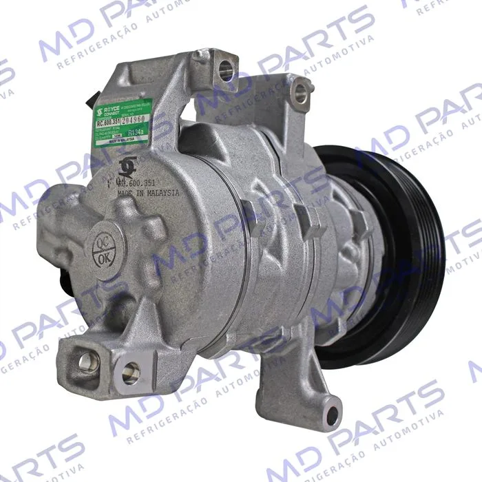 Compressor Modelo Denso Honda Civic Motor 1.8/2.0 2009 Até 2014 - 12 Volts Polia 6pk 120mm — foto 6
