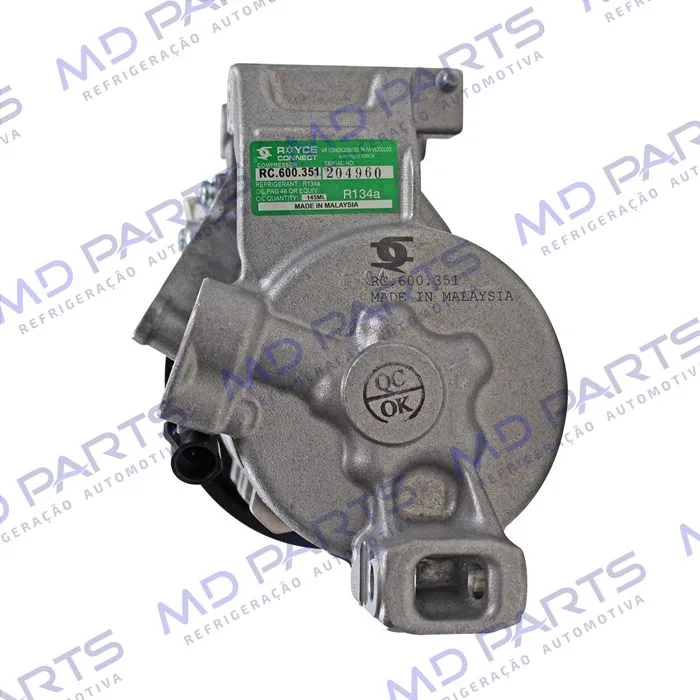 Compressor Modelo Denso Honda Civic Motor 1.8/2.0 2009 Até 2014 - 12 Volts Polia 6pk 120mm — foto 7