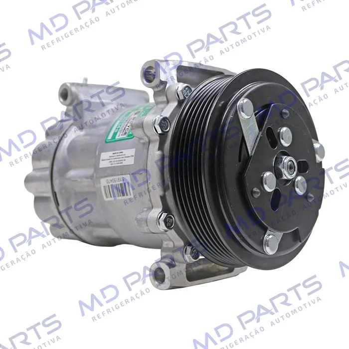 Compressor Modelo Sanden Peugeot 206 / 207/ Citroën C3 Motor 1.4 2007 Até 2012 Câmbio Manual - 12 Volts Polia 6pk 119mm — foto 3