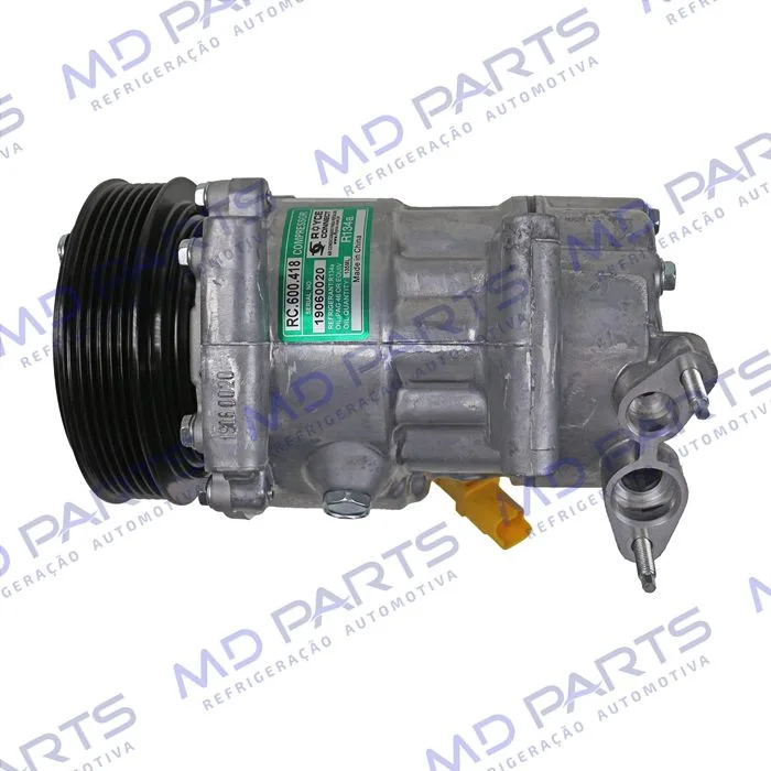Compressor Modelo Sanden Peugeot 206 / 207/ Citroën C3 Motor 1.4 2007 Até 2012 Câmbio Manual - 12 Volts Polia 6pk 119mm — foto 7
