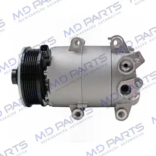 Compressor Ford Fiesta 1.5/ 1.6 2013 Até 2017 / EcoSport 1.6 Sigma 2013 Até 2017 - 12 Volts Polia 6pk 108mm OEM: AV11-19D629-BB / AV11-19D629-BC