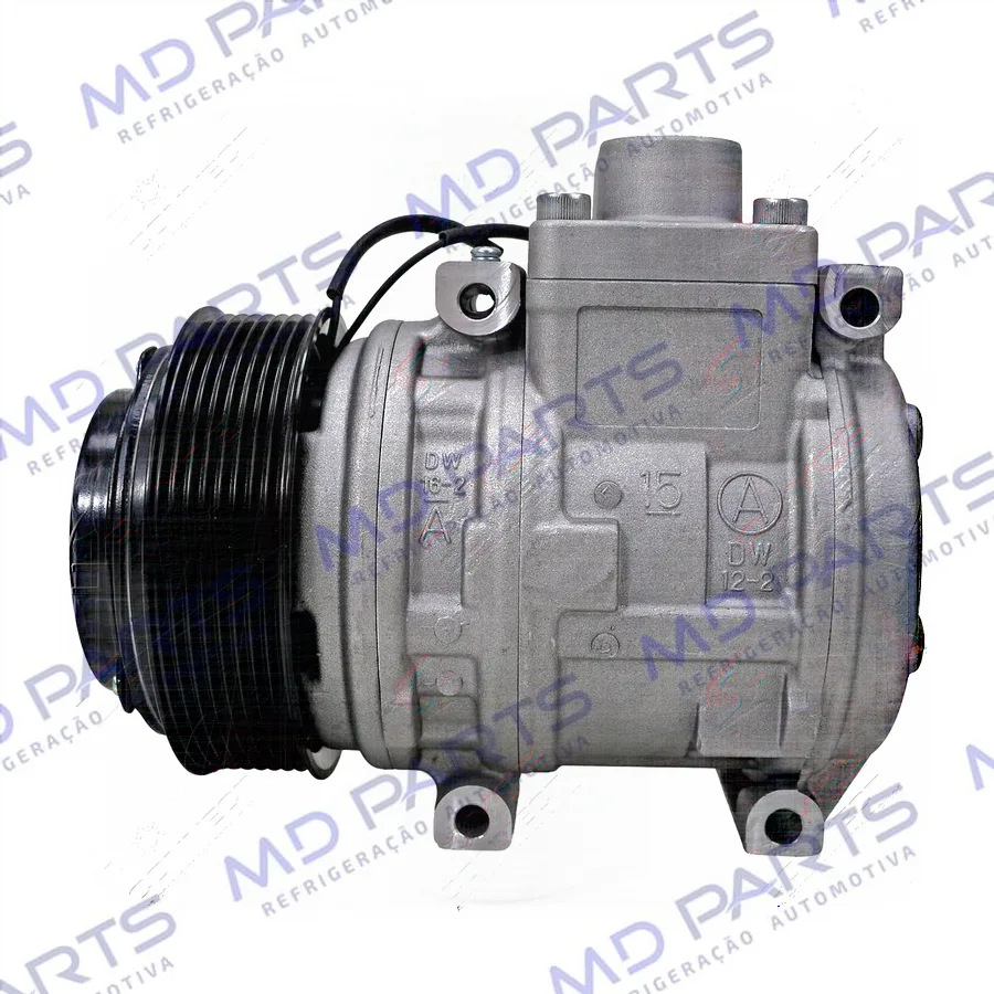 Compressor Ar Condicionado Modelo Valeo Caminhão Volkswagen Constellation - 24 Volts Polia 8pk 125mm