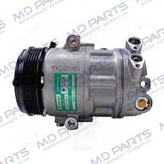 Compressor Modelo Mahle Fiat Argo/ Cronos/ Mobi/ Uno/ Strada Freedom 1.3 2021>/ Citroën C3 1.0 Firefly 2022> - 12 Volts Polia 5pk 114mm