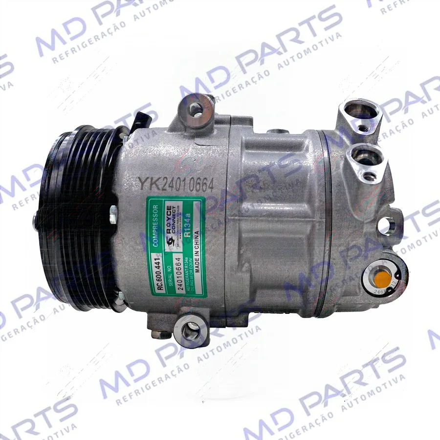 Compressor Modelo Mahle Fiat Argo/ Cronos/ Mobi/ Uno/ Strada Freedom 1.3 2021>/ Citroën C3 1.0 Firefly 2022> - 12 Volts Polia 5pk 114mm