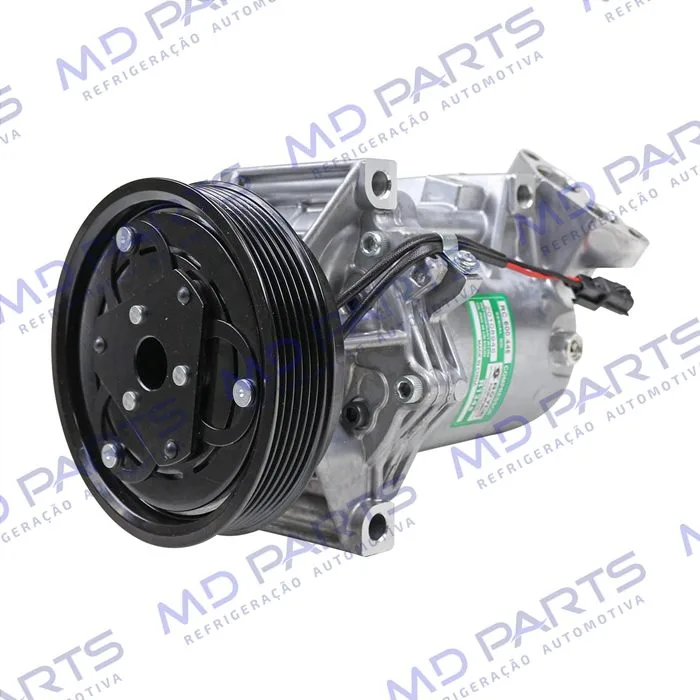 Compressor Calsonic Renault Logan/ Sandero 2013 Até 2017 OEM: 8201025121 - 12 Volts Polia 6pk 125mm — foto 2
