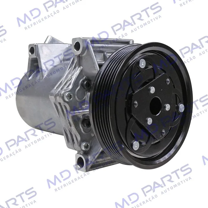 Compressor Calsonic Renault Logan/ Sandero 2013 Até 2017 OEM: 8201025121 - 12 Volts Polia 6pk 125mm — foto 4