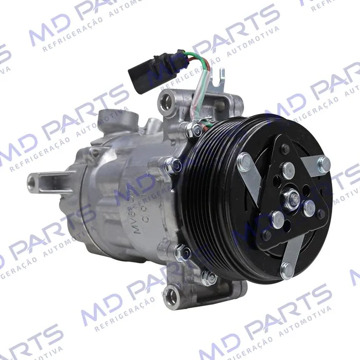 Compressor Modelo Sanden Volkswagen Saveiro 2014>/ Fox 2015>/ Voyage 2014>/ Gol 2014> Motor 1.6 MSI - 12 Volts Polia 6pk 110mm OEM: 5V0820803F/ 5U0820803F/ 6RD820803C — foto 4