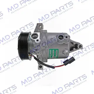 Compressor Calsonic Nissan Kicks 1.6 2016 Até 2019/ Renault Sandero/ Logan/ Duster/ Oroch/ Captur 2017 Até 2019 Motor 1.6 - 12 Volts Polia 7pk 104mm OEM: 926005RA0A/ 926006053R