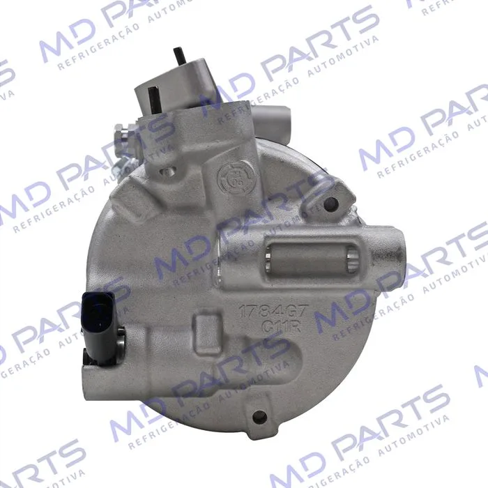 Compressor Modelo Sanden PXE16 Volkswagen Jetta 2011>/ Passat/ Tiguan TSI Motor 2.0 Aspirado/ Audi A4/ Audi A3 Nova - Sentido Anti-Horário OEM: 5C0820803G — foto 5