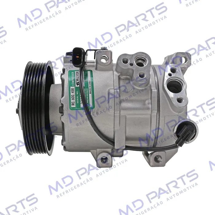 Compressor Modelo Doowon DVE 14N Hyundai Nova Tucson 2018> Mangueira 19MM/ Creta 1.6 2017> - 12 Volts 6pk 125mm OEM: DWP300134460