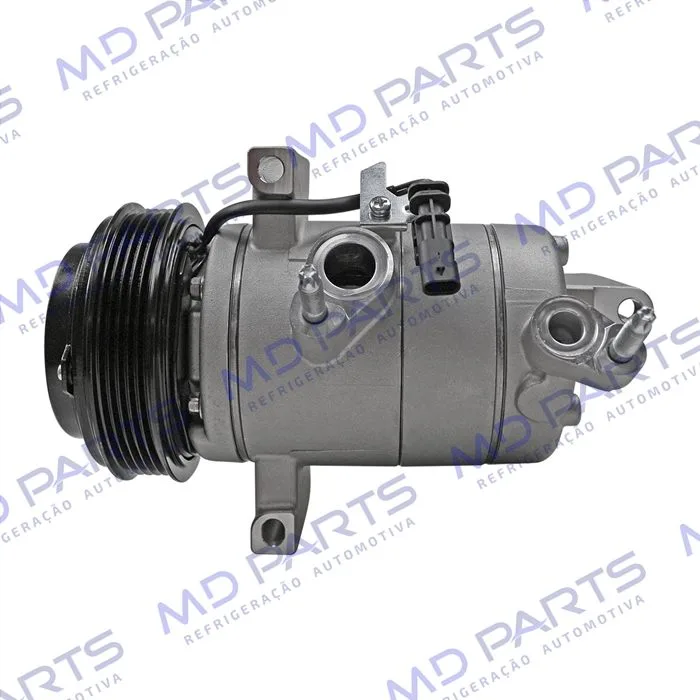 Compressor Chevrolet Onix/ Onix Plus Turbo 3 Cilindros 2020>/ Tracker 1.0/1.2 3cc Turbo 2020> - 12 Volts Polia 5pk 117mm OEM: 26304809/ 26297905