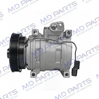 Compressor Modelo Halla HS09 Kia Picanto 1.0 Flex 4 Cilindros 2006> - 12 Volts Polia 5pk 121mm OEM: 977011Y000