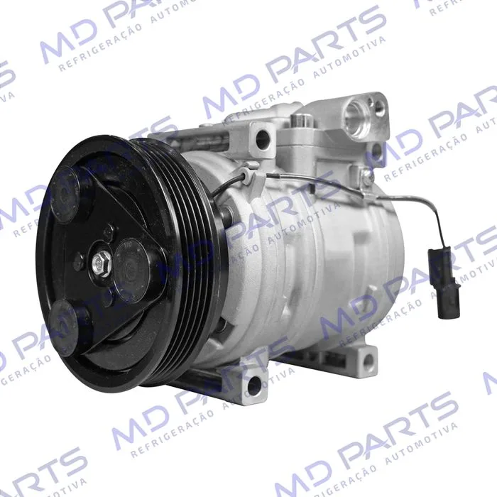 Compressor Modelo Halla HS09 Kia Picanto 1.0 Flex 4 Cilindros 2006> - 12 Volts Polia 5pk 121mm OEM: 977011Y000 — foto 2
