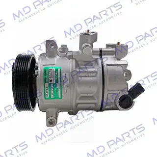 Compressor Volkswagen Golf 2013>/ Polo 2018>/ Audi A3 / Q3 2014> - 12 Volts Polia 6pk 115mm OEM: 5Q0820803R