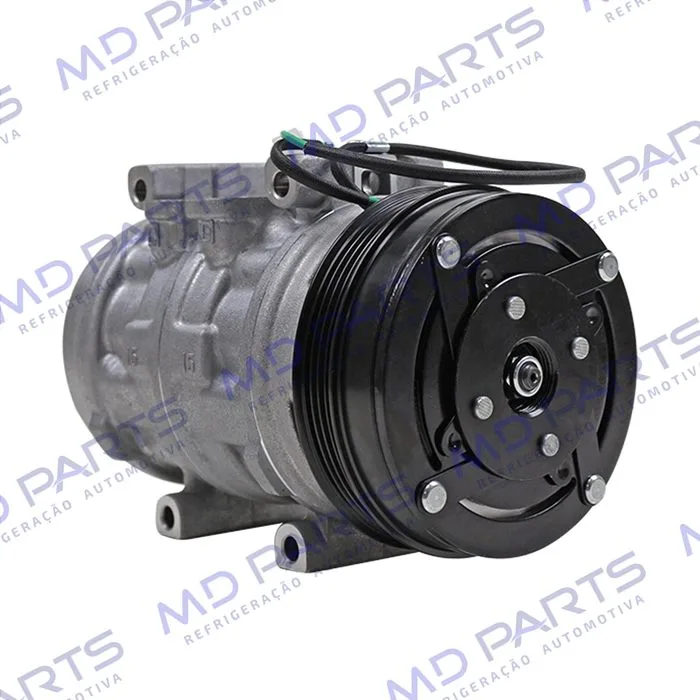 Compressor Modelo Denso 10P15 Caminhão Volkswagen Constellation Motor MAN 2012 > - 24 Volts Polia 4pk 125mm OEM: 2T2820803A — foto 4