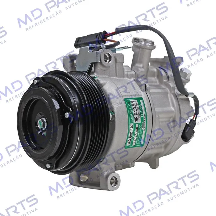 Compressor Modelo Sanden Mercedes Benz Sprinter 314/ 415/ 416/ 516 2020> - 12 Volts Polia 6pk 114mm OEM: A0008303902/ A0008303202/ A0008304400 — foto 2