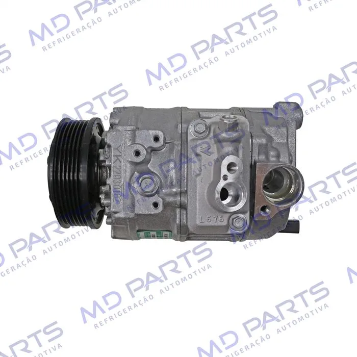 Compressor Modelo Denso 6SEU14C Volkswagen Amarok Diesel 2010 Até 2017 - 12 Volts Polia 6pk 105mm OEM:7E0820803J — foto 8