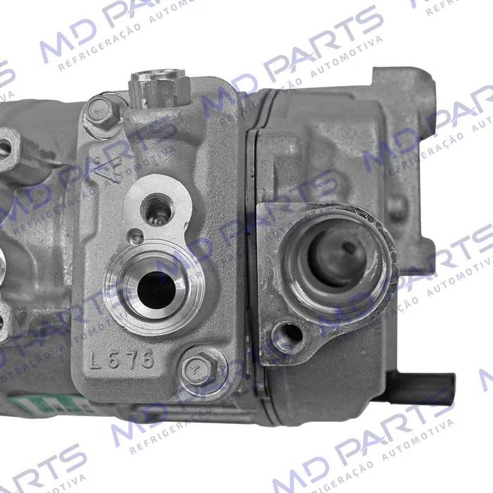 Compressor Modelo Denso 6SEU14C Volkswagen Amarok Diesel 2010 Até 2017 - 12 Volts Polia 6pk 105mm OEM:7E0820803J — foto 9