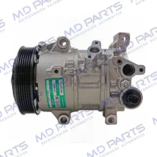 Compressor 6SES14C Toyota Corolla 2013 Até 2019 Motor 1.8/2.0 - 12 Volts Polia 6pk 125mm