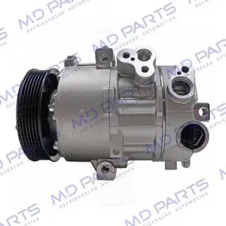 Compressor Modelo Doowon DVE 16N Hyundai Creta 2.0 2017>/ Kia Sportage Motor 2.0 2017 Até 2020 - Conexão 19MM - 12 Volts Polia 6pk 120mm
