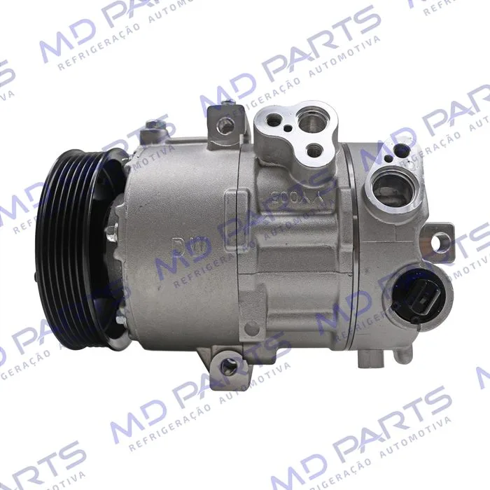 Compressor Modelo Doowon DVE 16N Hyundai Creta 2.0 2017>/ Kia Sportage Motor 2.0 2017 Até 2020 - Conexão 19MM - 12 Volts Polia 6pk 120mm