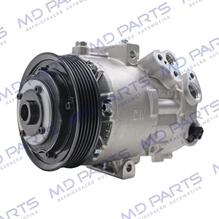 Compressor Modelo Doowon DVE 16N Hyundai Creta 2.0 2017>/ Kia Sportage Motor 2.0 2017 Até 2020 - Conexão 19MM - 12 Volts Polia 6pk 120mm — foto 2