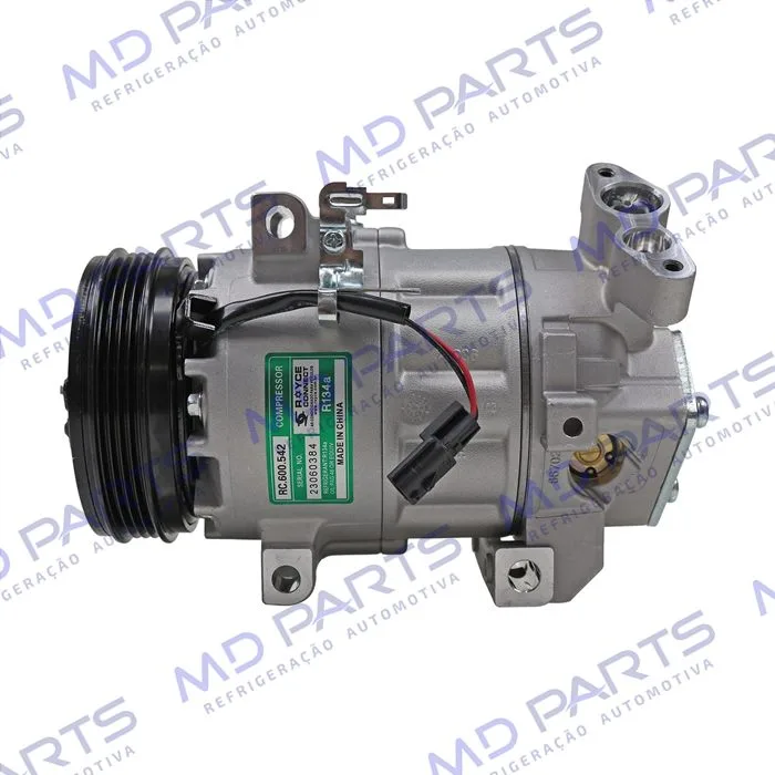 Compressor Modelo Valeo Renault Logan / Sandero 1.0 2014 Até 2018 - 12 Volts Polia 4pk OEM: 926006775R