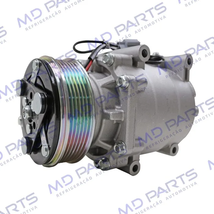 Compressor AATRSA09AA Modelo 4984 Honda Civic 2001 Até 2006 - 12 Volts Polia 6pk 110mm — foto 2