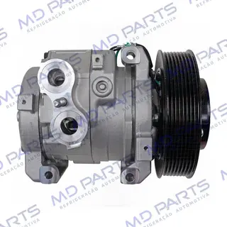Compressor Modelo Denso 10S15 Caminhão Mercedes Benz New Actros 2553/ 2653/ 2651 2022> - 24 Volts Polia 8pk 145mm OEM: A0042304111