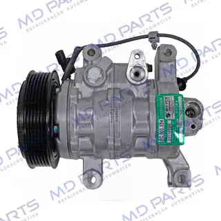 Compressor Modelo Denso 10SRE11C Honda City 1.5 Aspirado 2022> - 12 Volts Polia 6pk OEM: BC447280-5980