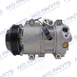 Compressor Modelo Doowon DV14N Hyundai Creta 1.0 Turbo TGDI 2022> - 12 Volts Polia 6pk