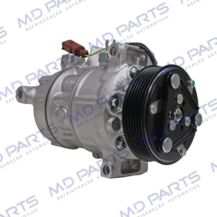 Compressor Modelo Sanden Volkswagen Polo 1.0 TSI/ T-Cross 1.0 TSI 2022>/ Virtus 1.4 Turbo 2022> - 12 Volts 6pk 110mm OEM: 3Q0816803E — foto 3