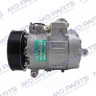 Compressor AA Modelo AA Denso 7SBU16C Caminhão Mercedes Benz Axor - 24 Volts Polia 9pk 135mm OEM: 4572300111/ A0002343711