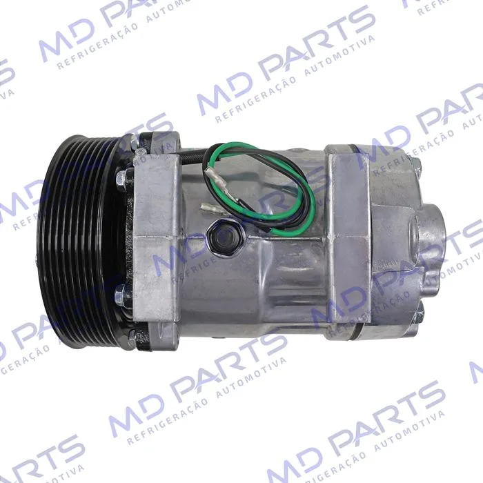 Compressor Modelo 7H15 8044/ 8242/ 8112/ 6028/ 8176 Caminhão Volvo NH 1999 Até 2006/ FH/ FM 1998 Até 2007/ Caminhão VM 2008 Até 2022/ Máquina Volvo - 24 Volts Polia 8pk 132mm OEM: 11412631 — foto 6