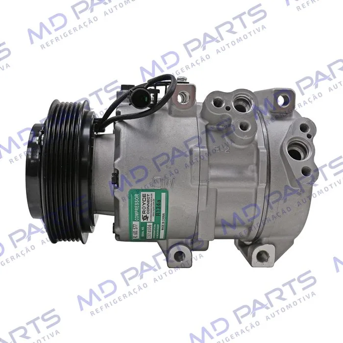 Compressor Modelo Doowon DV16 Kia Sorento 2.4 / 3.5 2011> - 12 Volts Polia 6pk 119mm