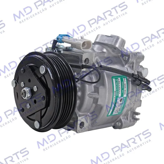 Compressor Scroll Chevrolet Prisma 2013>/ Onix/ Sonic 1.8/ Spin/ Cobalt 1.8 - 12 Volts Polia 5pk 99mm OEM: 52039087/ 52067902/ 52149016/ 52093071 — foto 2
