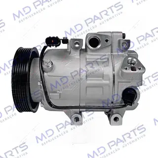 Compressor Modelo HCC Hyundai Santa Fé motor 3.3 V6 2014> - 12 Volts Polia 6pk OEM: F500MMBBB-09