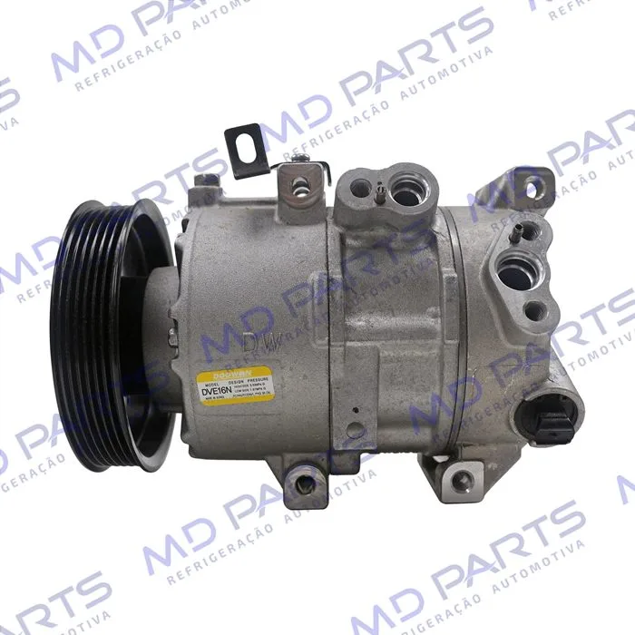 Compressor Original Hyundai Nova Tucson 2018> Conexão 16MM - 12 Volts Polia 6pk 125mm