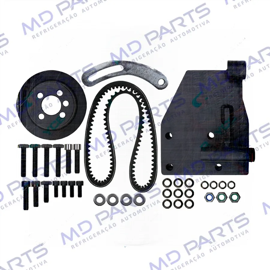 Suporte do Compressor Modelo 5H14/7H15 Polia 2A Volkswagen Kombi 1.4 Nova Instalação Kit