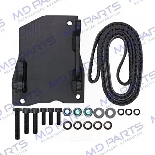 Suporte do Compressor 5H14 / 7H15 Polia 6PK Renault Master 2006 Até 2012 Motor Renault 2.5 Instalação Kit