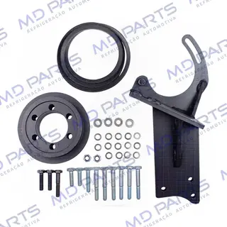 Suporte do Compressor Modelo 5H14/7H15 Polia 2A Caminhão M.B 1218/1418/1618 Instalação Kit Não Eletrônico