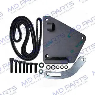 Suporte do Compressor Sanden 7H15 / 5H14 Polia 7PK Renault Master Motor 2.3 Com Direção Hidráulica 2013> Instalação e Substituição